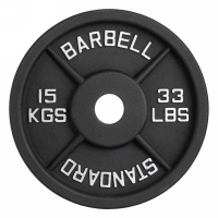 Диск 51 мм. чугунный окрашенный 15 кг VictoryFit VF-SC511500